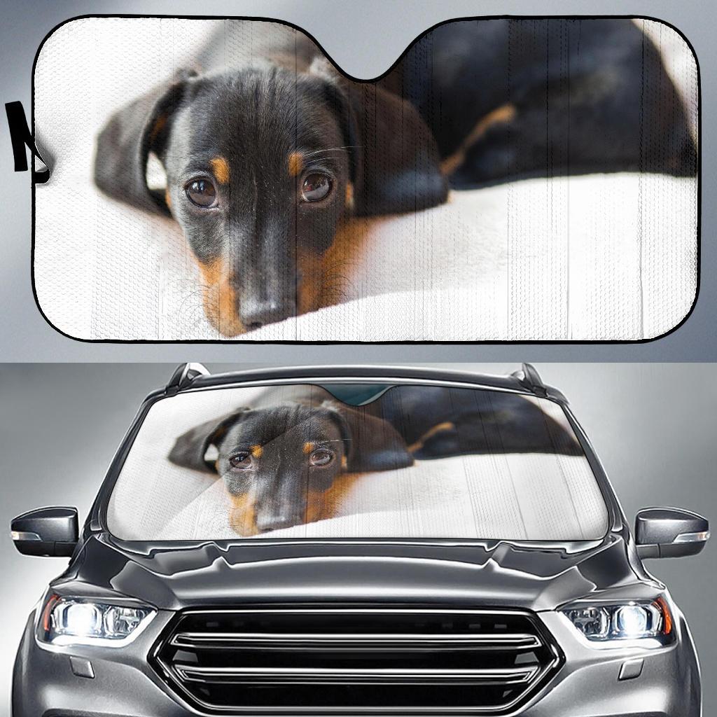 Dachshund Dog Symbol Of Germany Black Hd Car Sun Shade Gift Ideas 2022