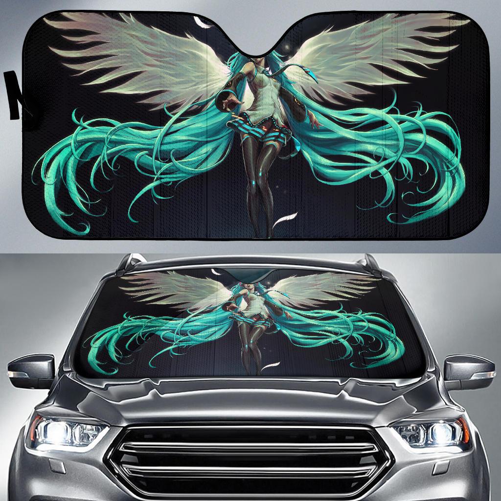 Hatsune Miku Goddess Angel Artwork Car Sun Shade Gift Ideas 2022