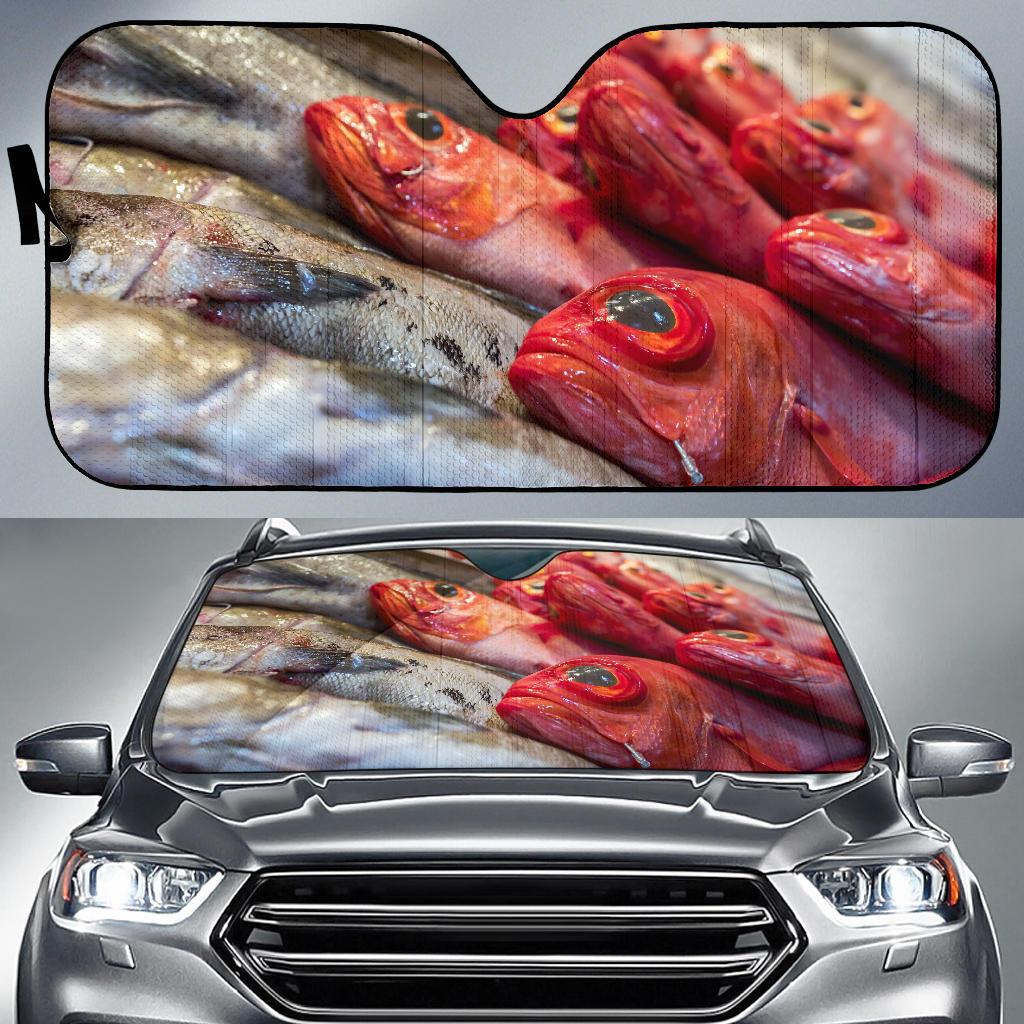 Red Fish Hd Car Sun Shade Gift Ideas 2021