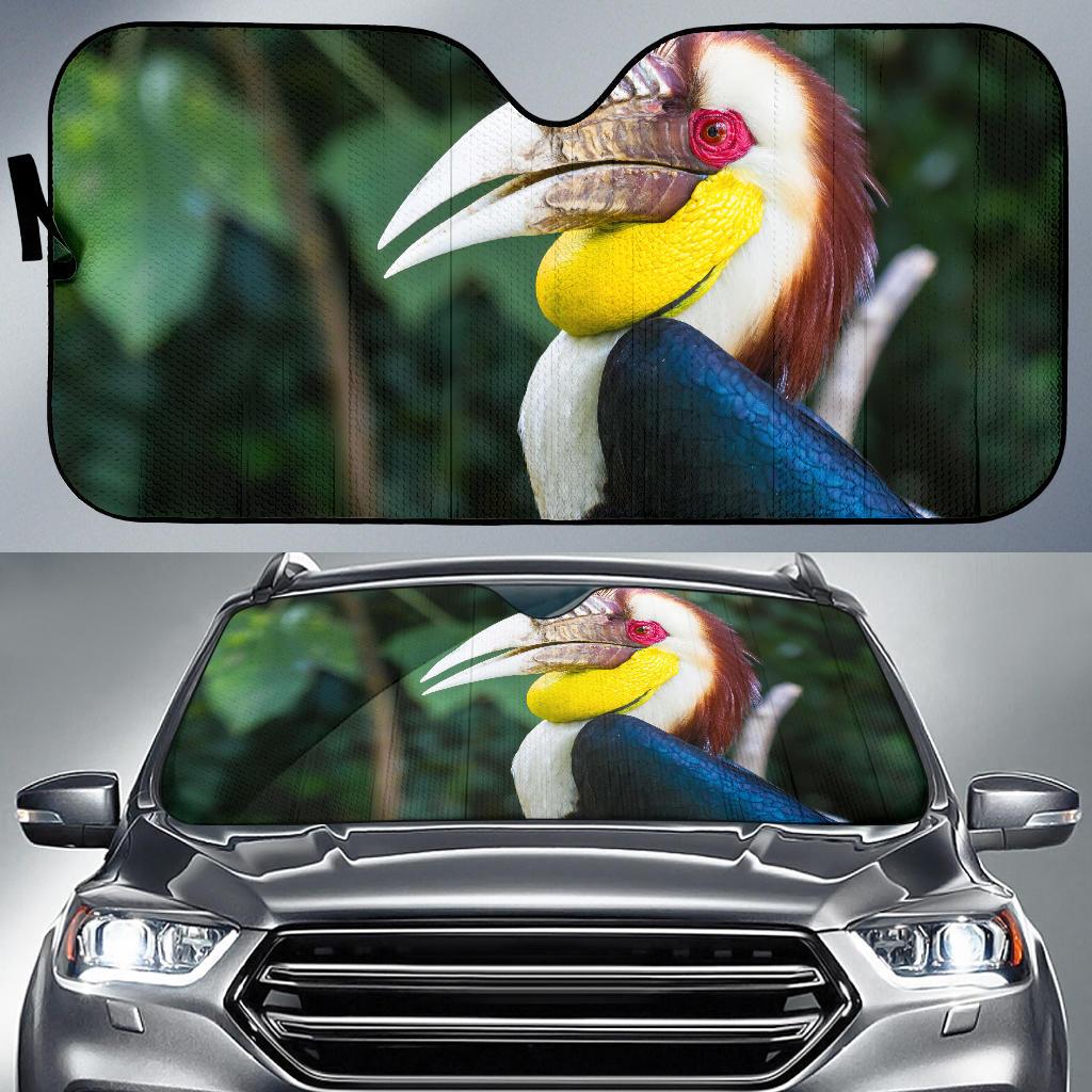 Wreathed Hornbill 5K Car Sun Shade Gift Ideas 2022