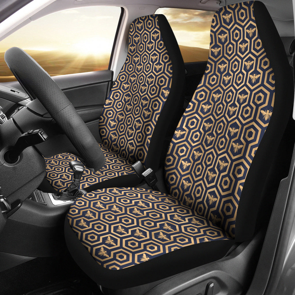 Apiary Hexagon Pattern Car Seat Covers