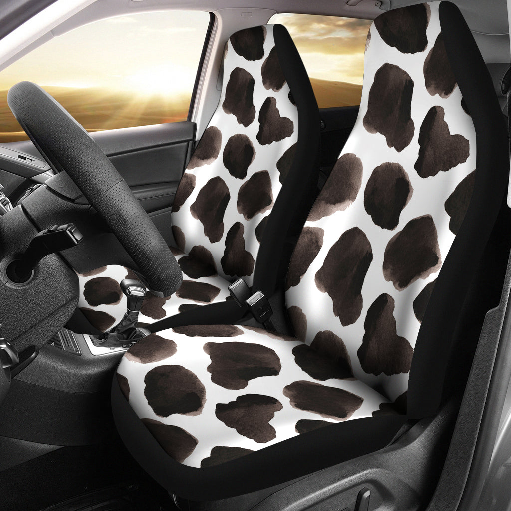 Painting Cow Print Car Seat