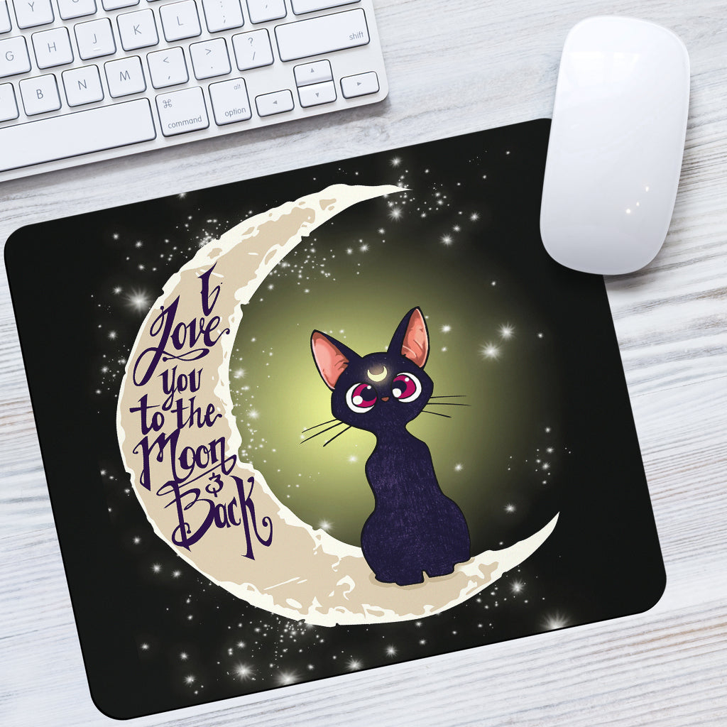 Sailor Moon Cat Love To The Moon Mouse Pads Office Decor Office Gift 2021
