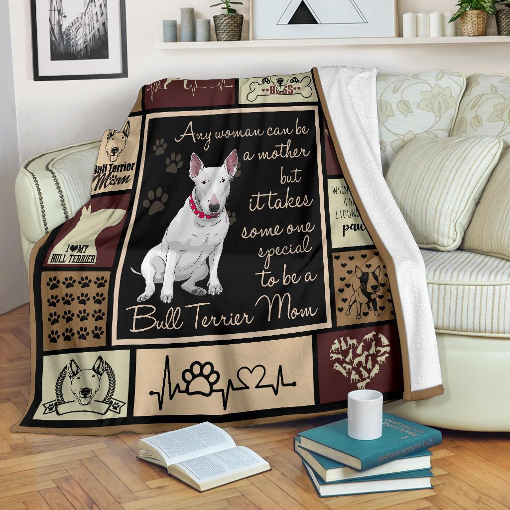 Bull Terrier Mom Premium Blanket