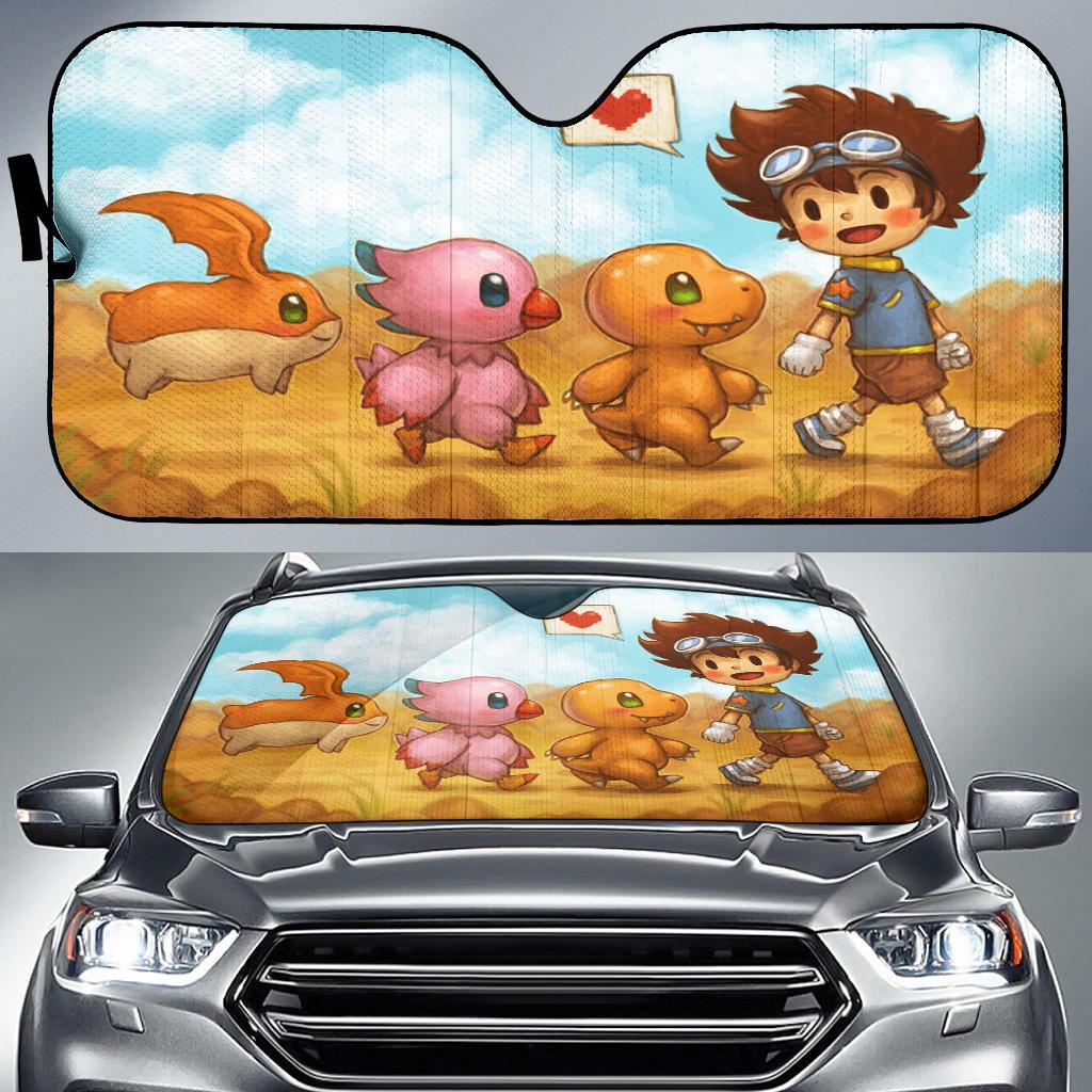 Digimon Wall Car Sun Shades Amazing Best Gift Ideas 2022