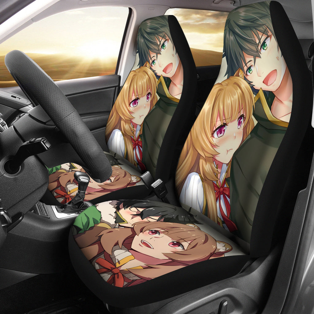 Cute Raphtalia And Naofumi Tate No Yuusha No Nariagari Anime Manga Car Seat Covers