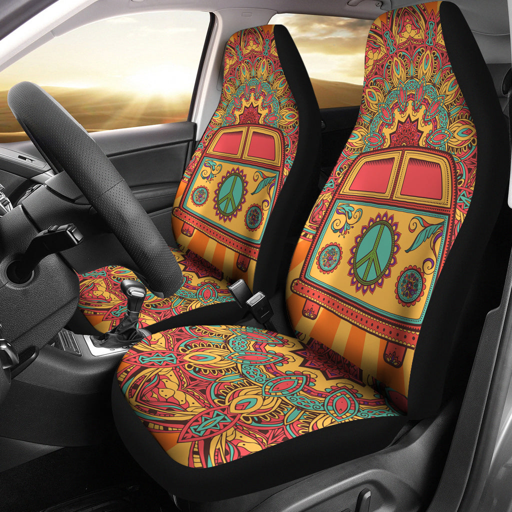 New Hippie Vintage Car A Mini Van Car Seat Covers