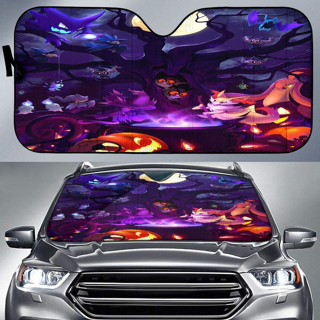 Pokemon Ghost Halloween Car Sun Shades Amazing Best Gift Ideas 2022