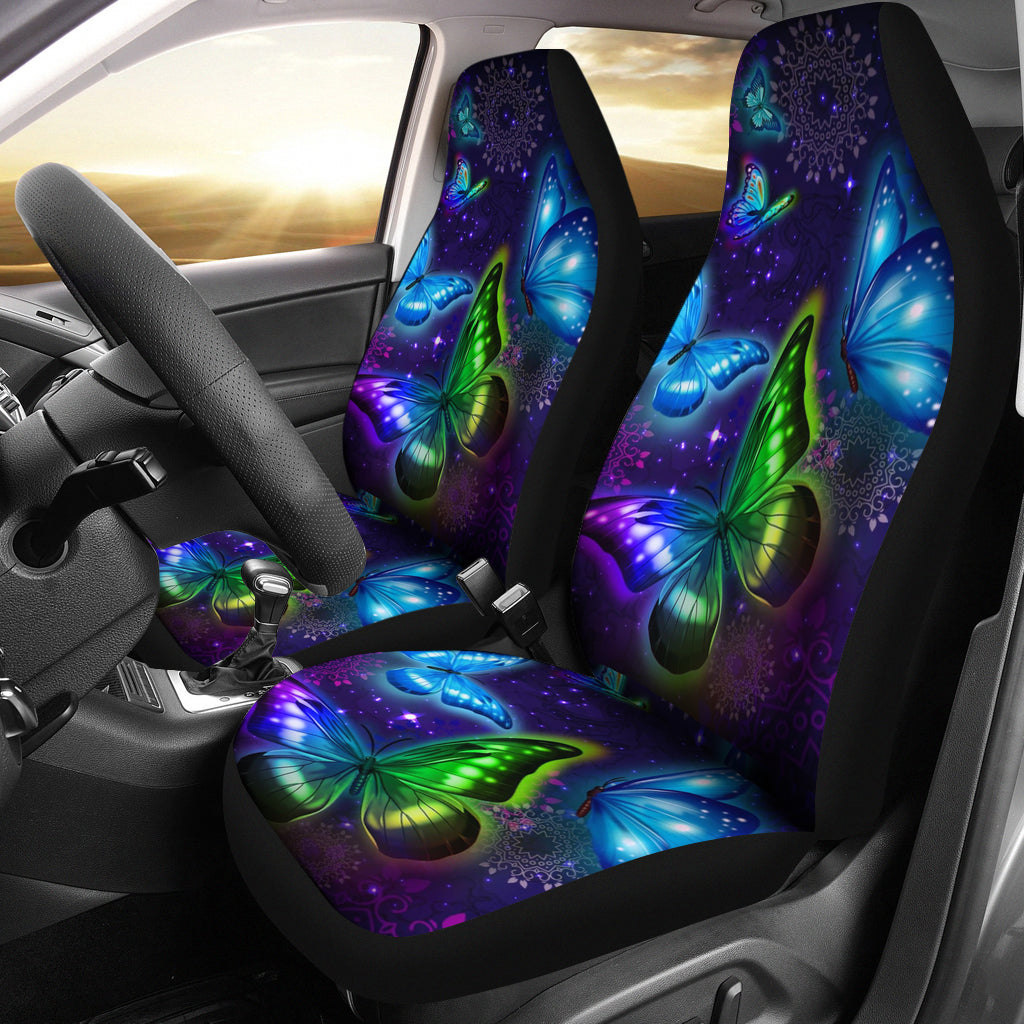 New Neon Butterfly Car Seat Covers