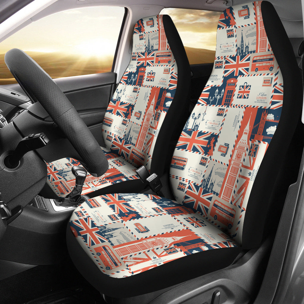 Uk And London Theme Car Seat Covers