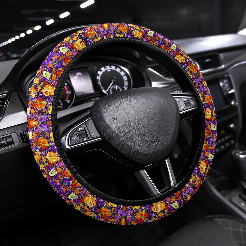 Pattern Pokemon Halloween Car Steering Wheel Cover