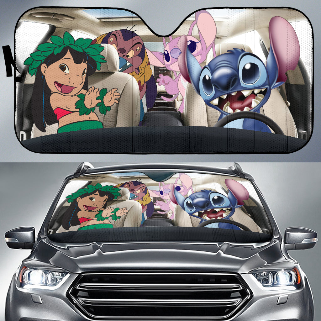 Lilo And Stitch Movie Car Auto Sun Shades Windshield Accessories Decor Gift
