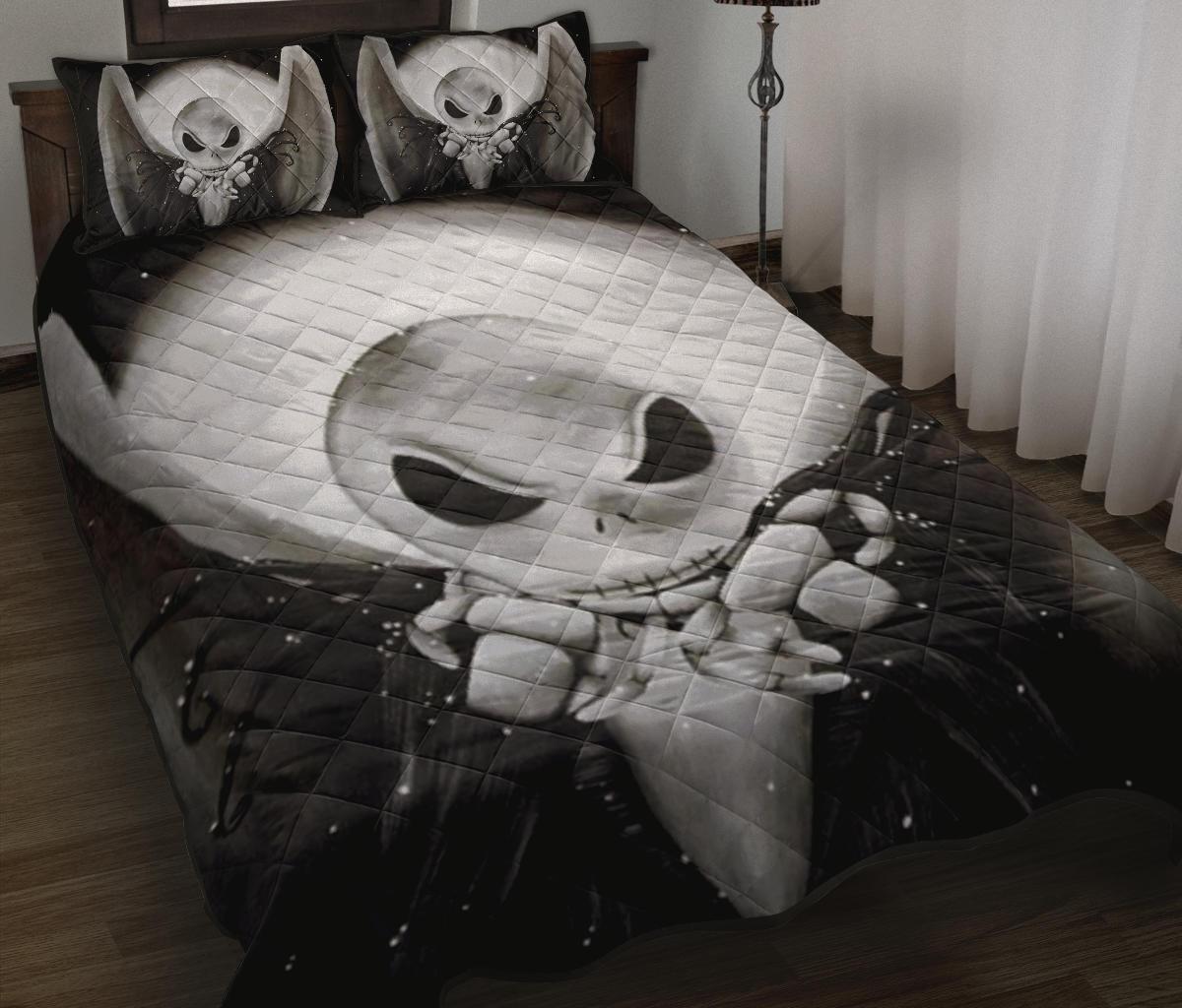 The Nightmare Before Christmas Halloween Movie Quilt Bed Set Pillow Case Amazing Decor Gift Ideas 29