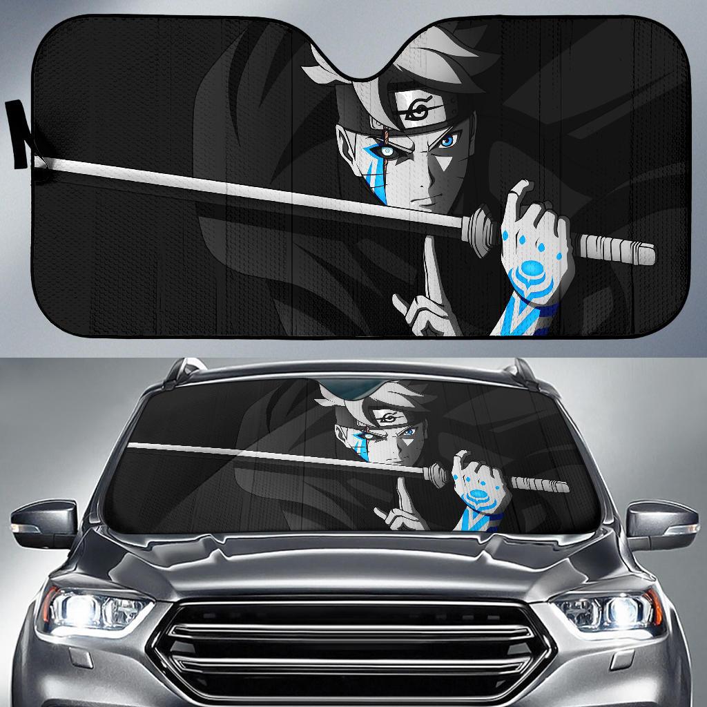 Boruto Black 4K Car Sun Shade Gift Ideas 2022