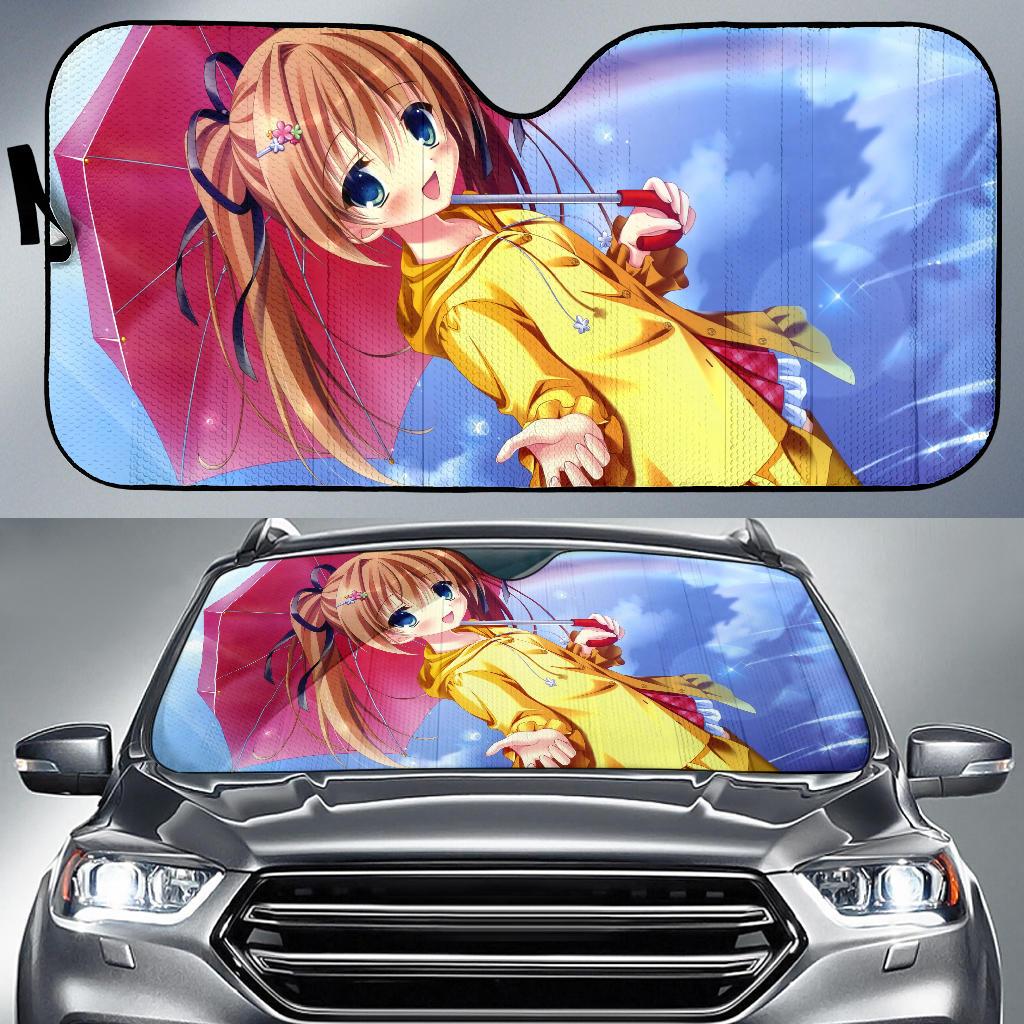 Anime Girl Sky Hd Car Sun Shade Gift Ideas 2022