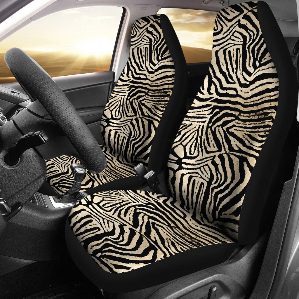 Panting Zebra Seat Covers