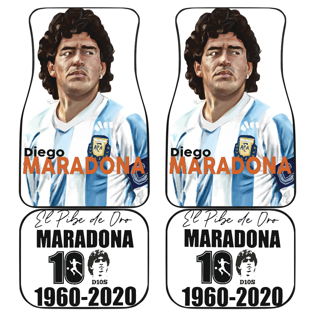 Diego Armando Maradona 10 Rip 1969 2022 29 Car Floor Mats Custom Car Accessories Car Decor 2022