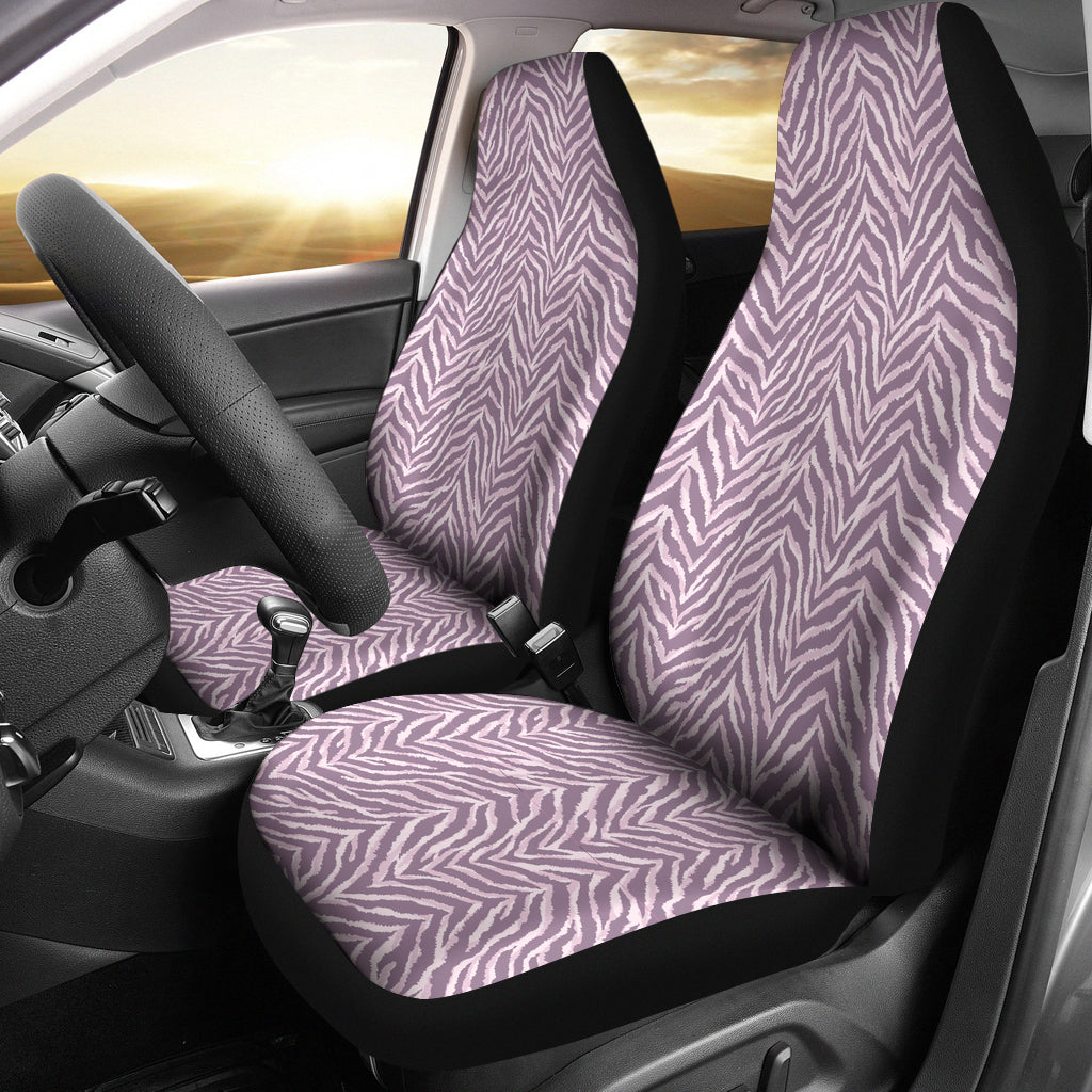 Pink Zebra Pattern Seat Covers