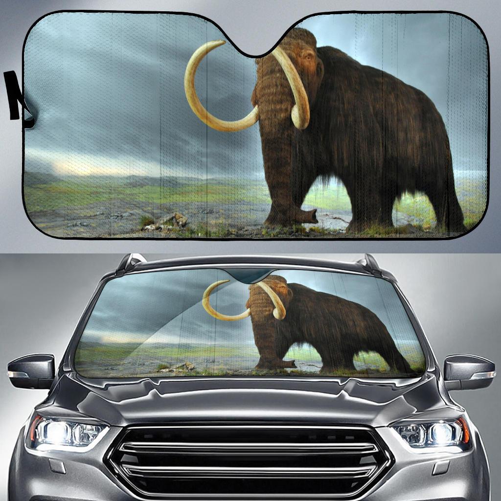 Woolly Mammoth Hd 4K Car Sun Shade Gift Ideas 2022