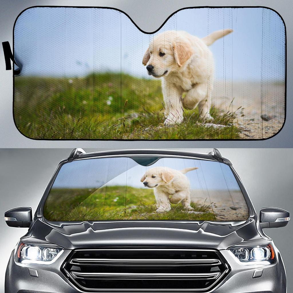 Labrador Retriever Puppy Dog Hd 4K Car Sun Shade Gift Ideas 2022