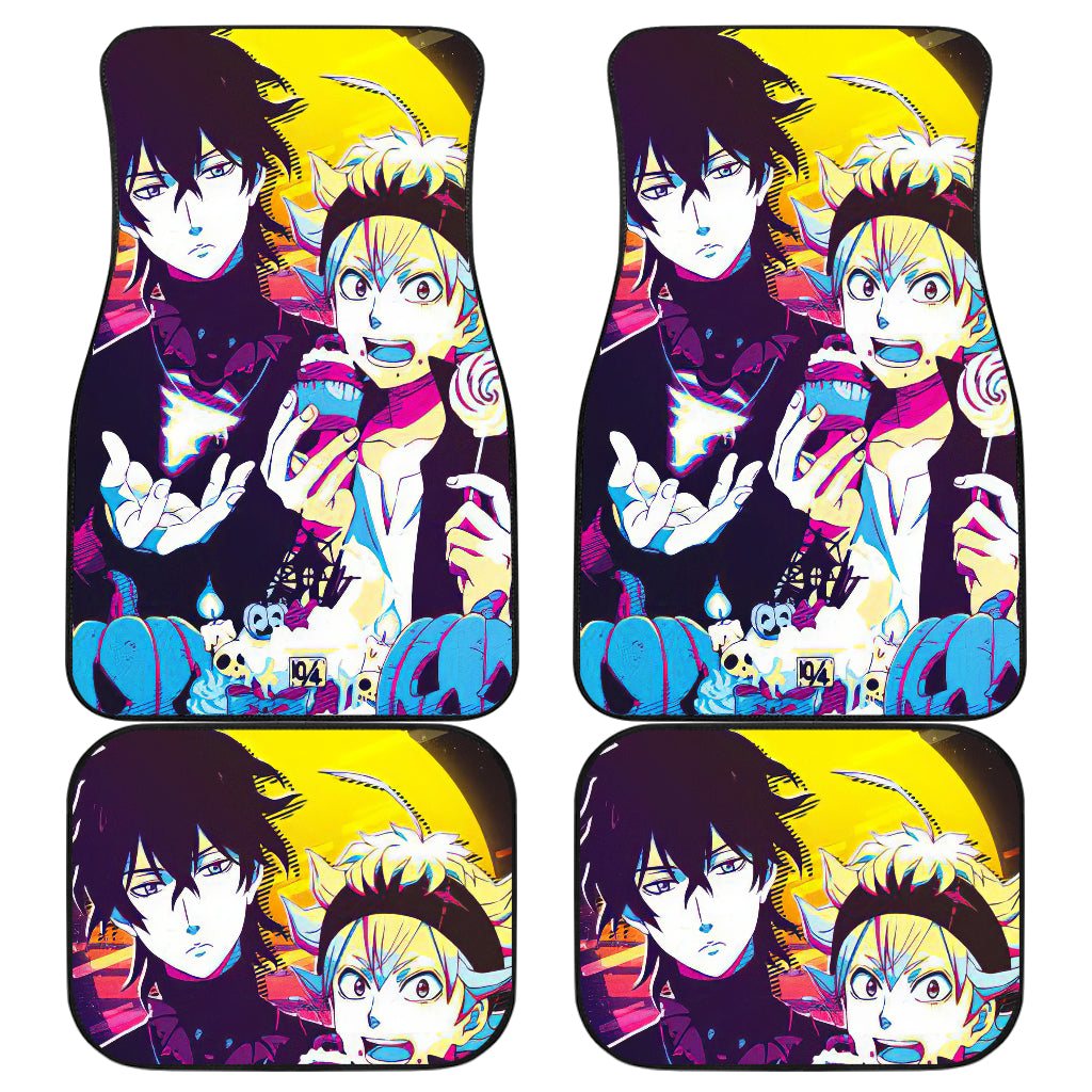 Asta And Yuno Black Clover 2 Car Floor Mats Custom Car Accessories Car Decor 2022