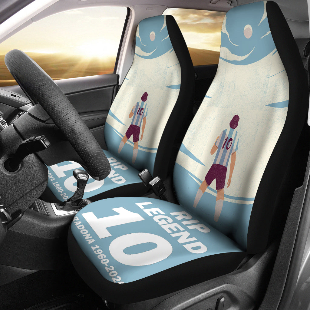 Rip Legend Diego Armando Maradona 10 Rip 1969 2022 Car Seat Covers Gift For Fooball