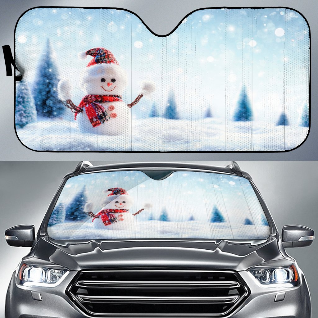 Cute Snowman Noel Sun Shade Gift Ideas 2021