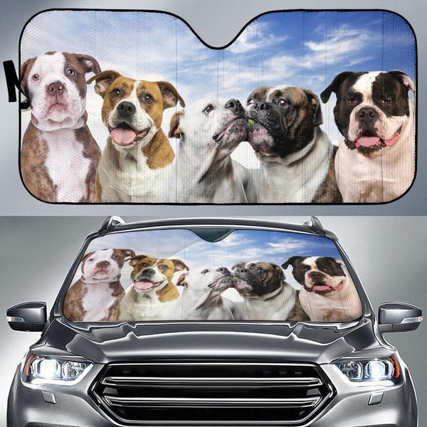 American Bulldog Car Auto Sun Shade Amazing Best Gift Ideas 2021