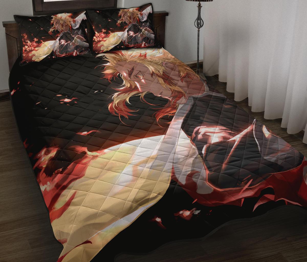 Demon Slayer 11 Anime Quilt Bed Set Pillow Case Amazing Decor Gift Ideas