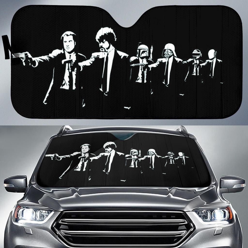 Pulp Fiction Mashup Star Wars Car Sunshade Amazing Best Gift Ideas 2022