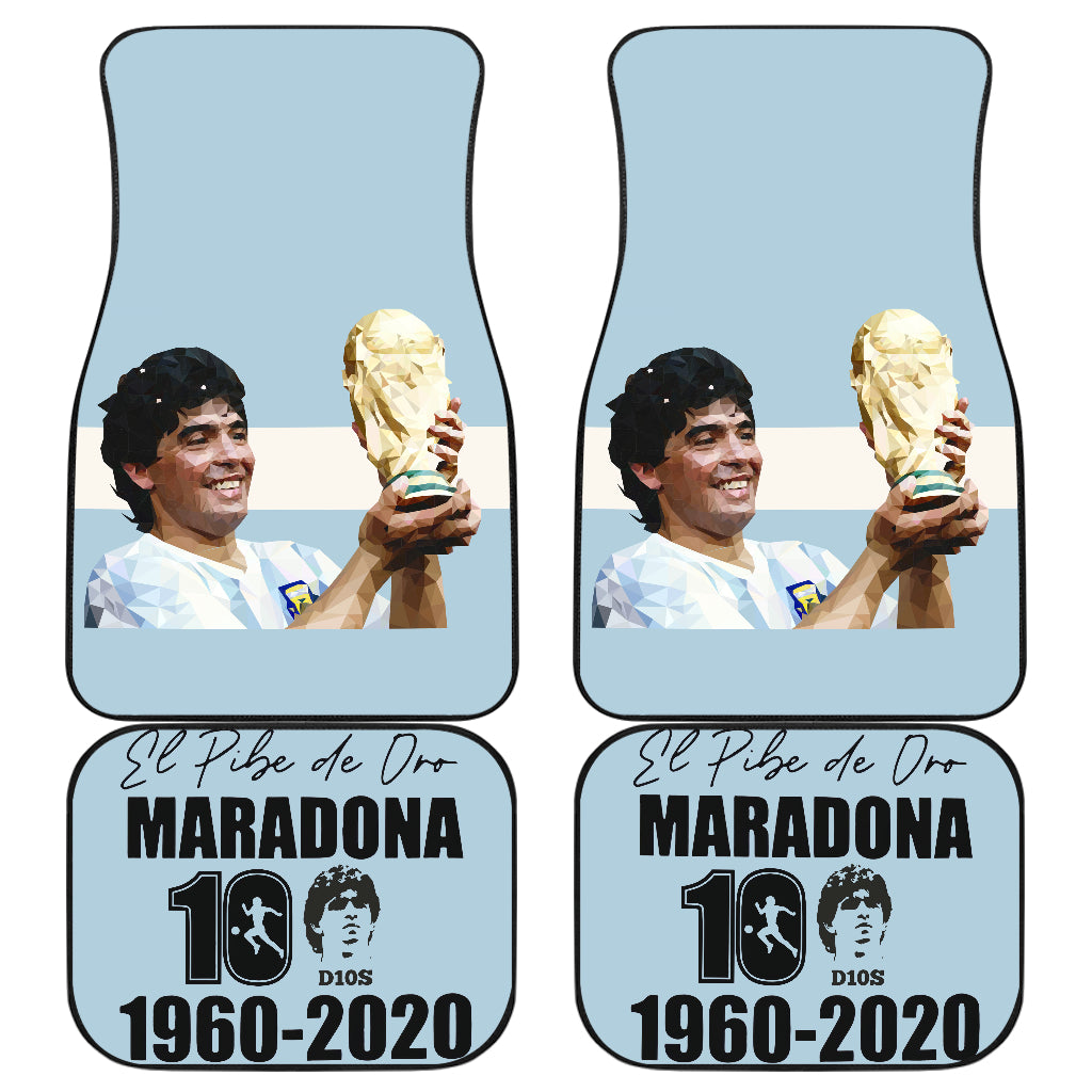 Diego Armando Maradona 10 Rip 1969 2022 37 Car Floor Mats Custom Car Accessories Car Decor 2022