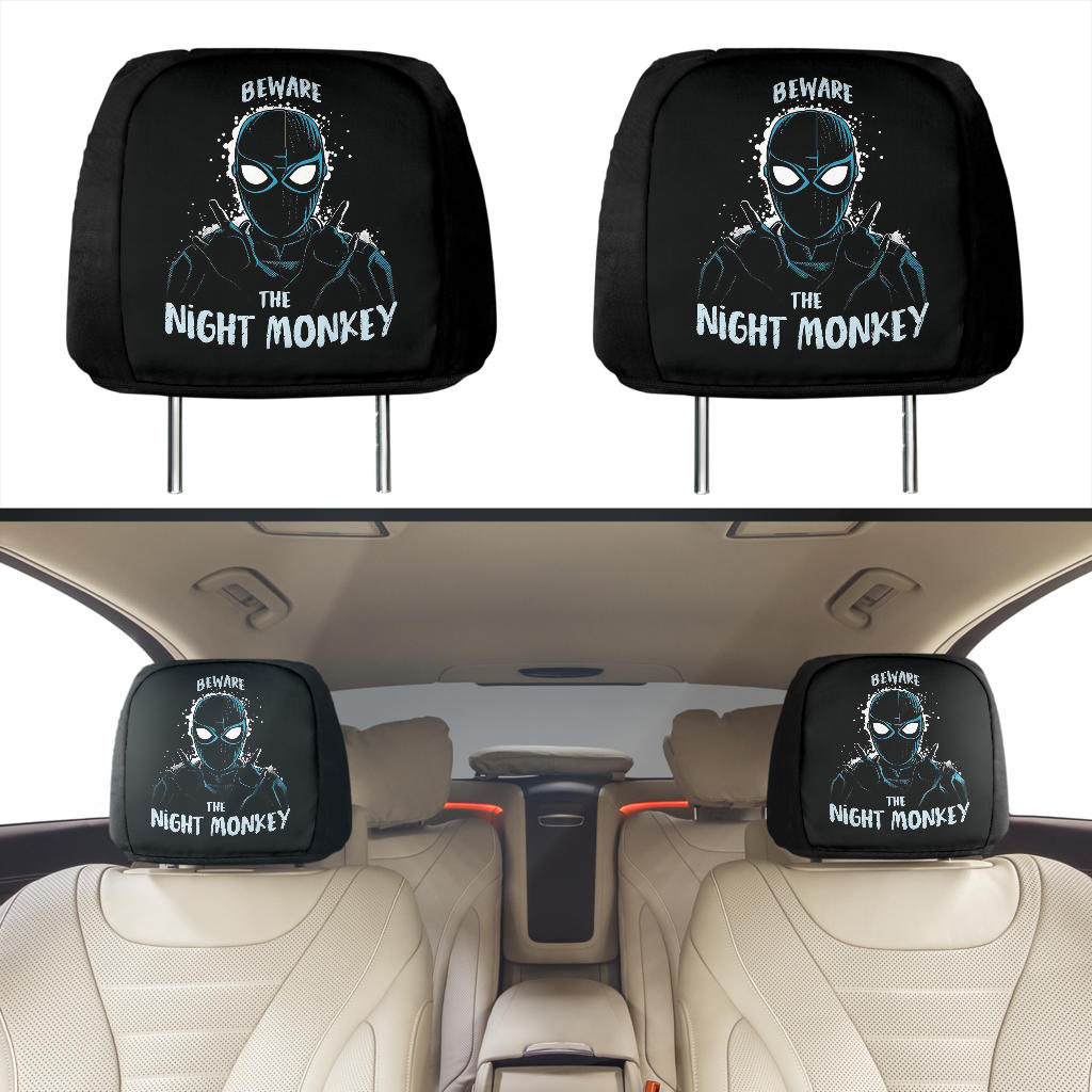 Spiderman Night Monkey Car Seat Headrest Cover