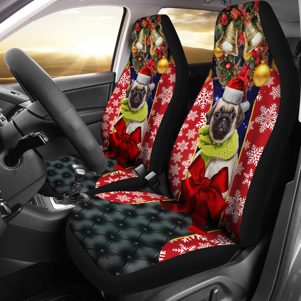 Puppy Pug English Mastiff Premium Custom Car Seat Covers Decor Protector