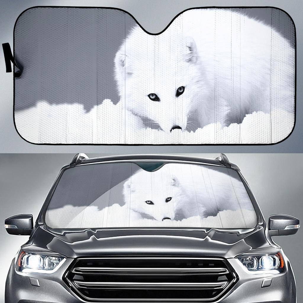 White Fox Car Sun Shade Gift Ideas 2022