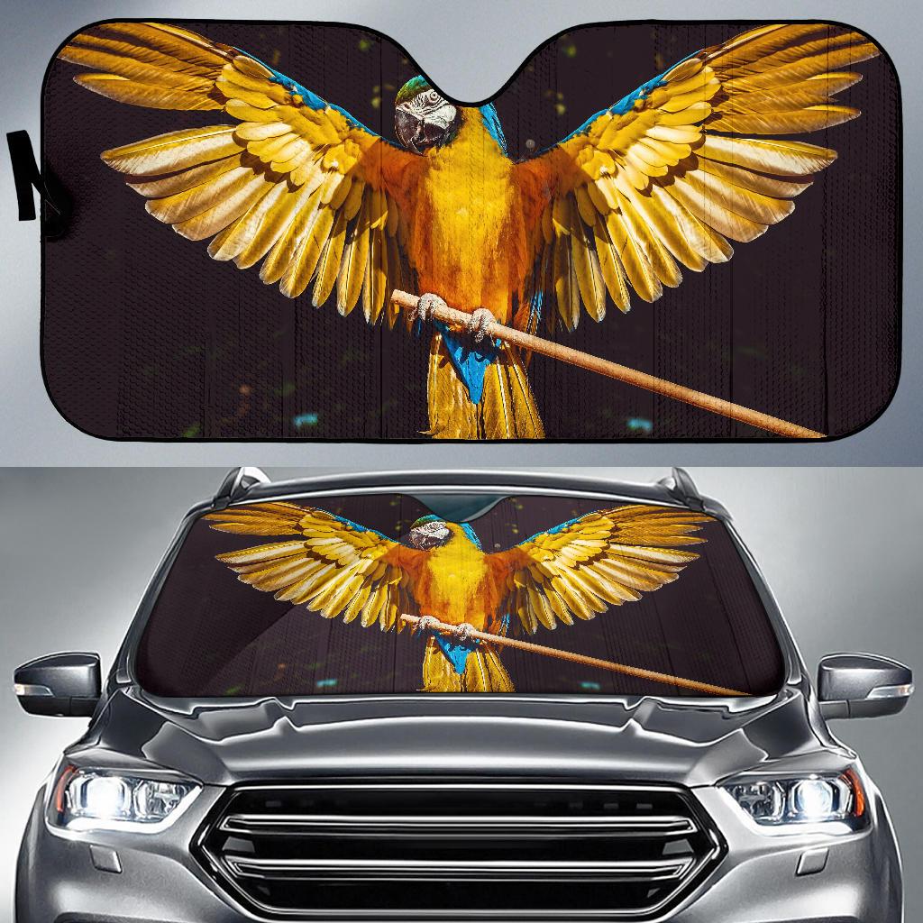 Parrot Yellow Bird Hd 5K Car Sun Shade Gift Ideas 2022