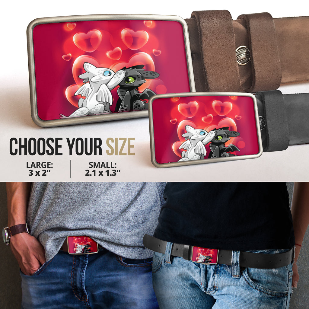 Toothless and light fury Belt Buckle 2021