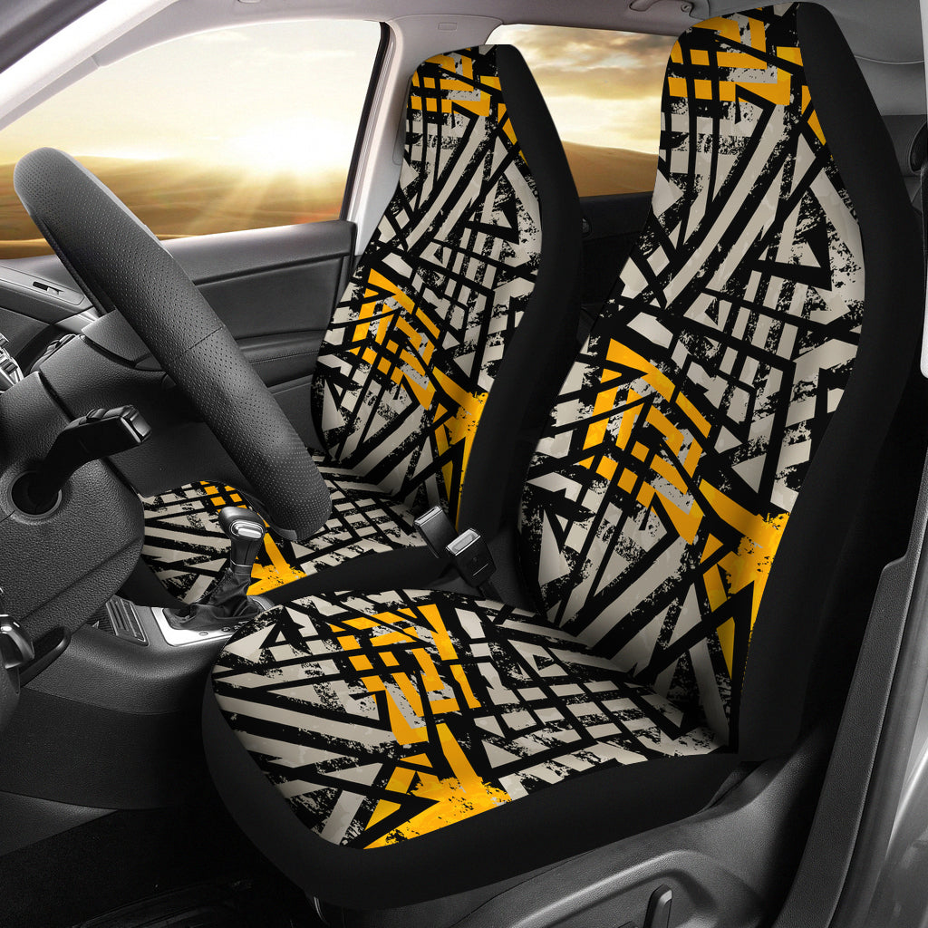 Urban Geometric Pattern Car Seat Covers