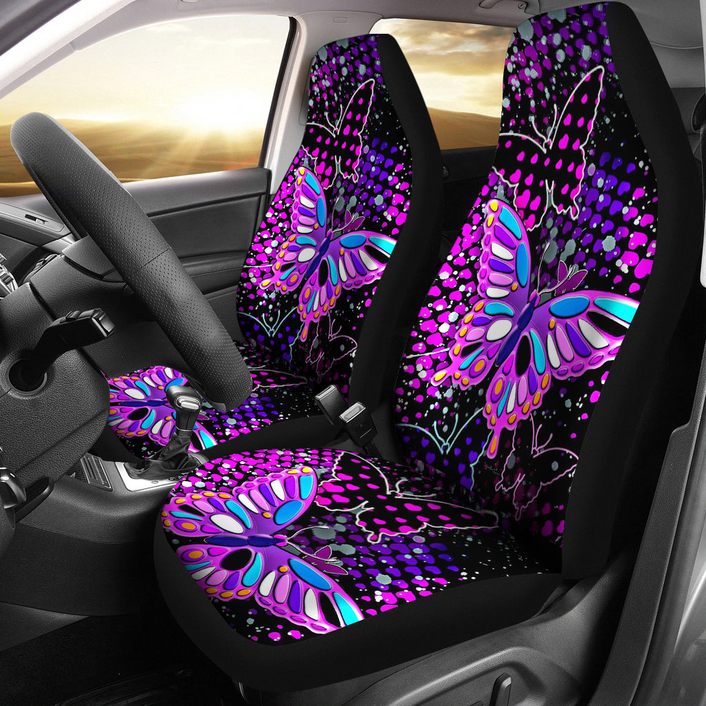 2022 Butterfly Hd Art Car Seat Covers
