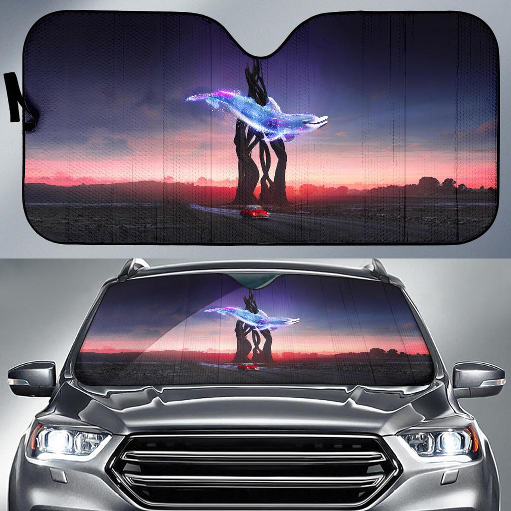 Ride Vintage Car Dolphin Journey Car Sun Shade Gift Ideas 2022