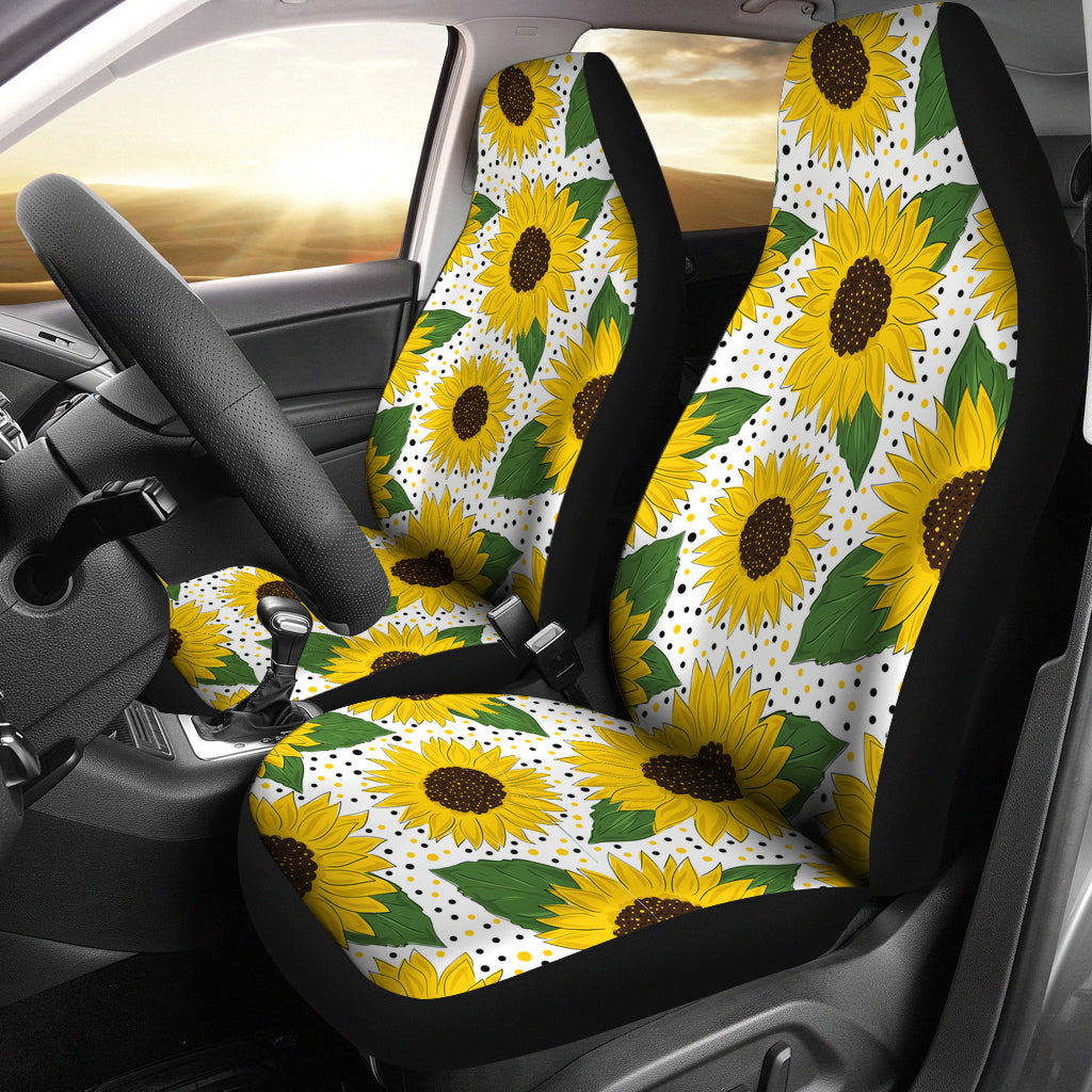 Sunflower Art Car Seat Covers