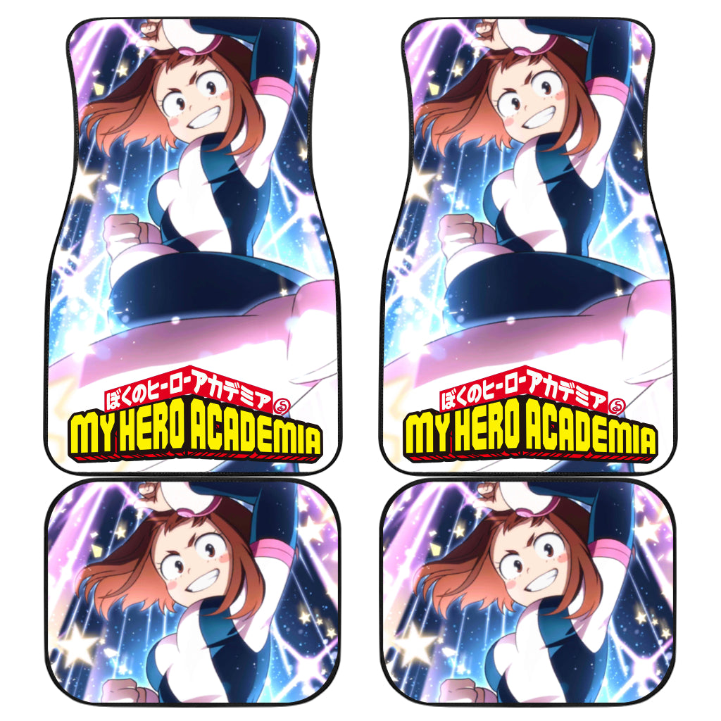 Ochako Uraraka 3 Anime Car Floor Mats Custom Car Accessories Car Decor 2022