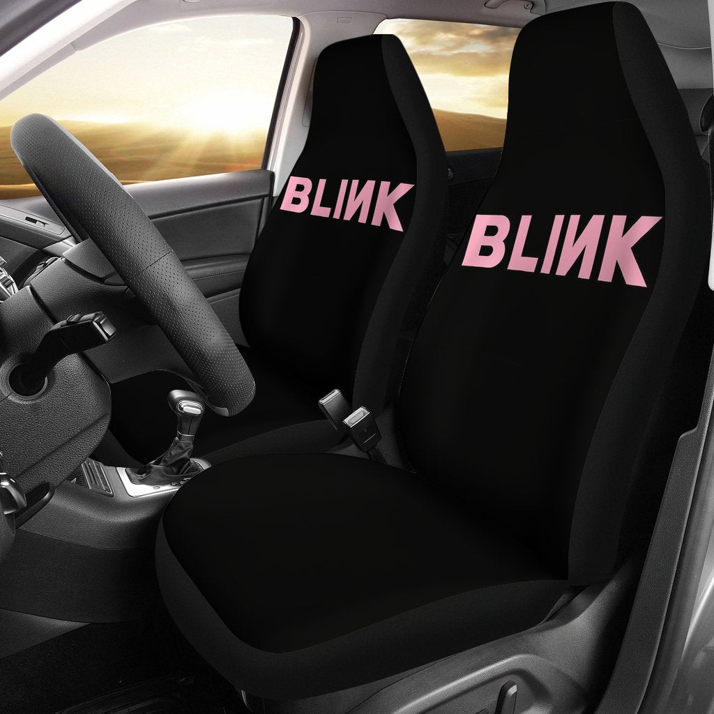 Black Pink Blink Seat Covers