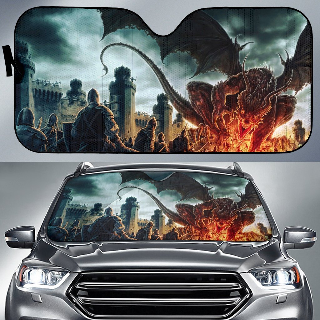 Dragon Attack Art Sun Shade Gift Ideas 2022