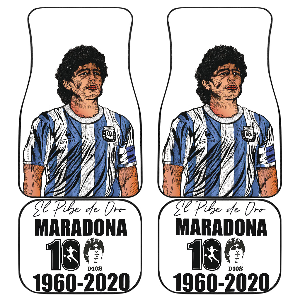 Diego Armando Maradona 10 Rip 1969 2022 20 Car Floor Mats Custom Car Accessories Car Decor 2022