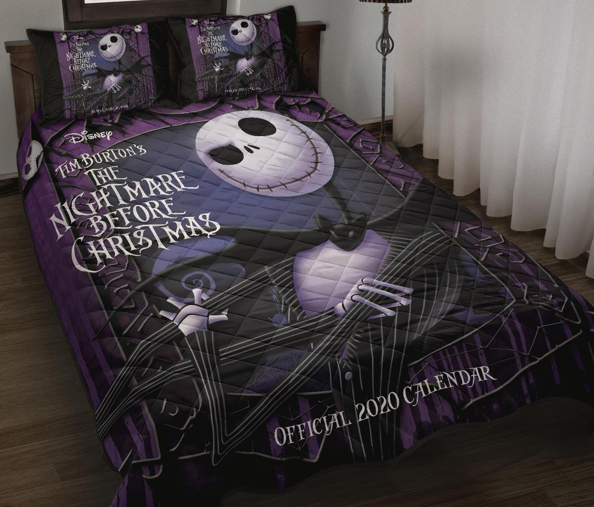 The Nightmare Before Christmas Halloween Movie Quilt Bed Set Pillow Case Amazing Decor Gift Ideas 4