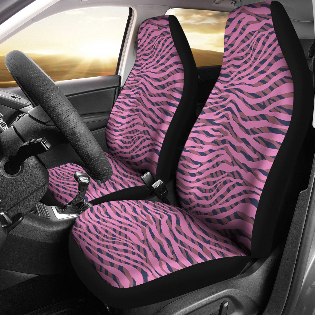 Pink Zebra Art Seat Covers