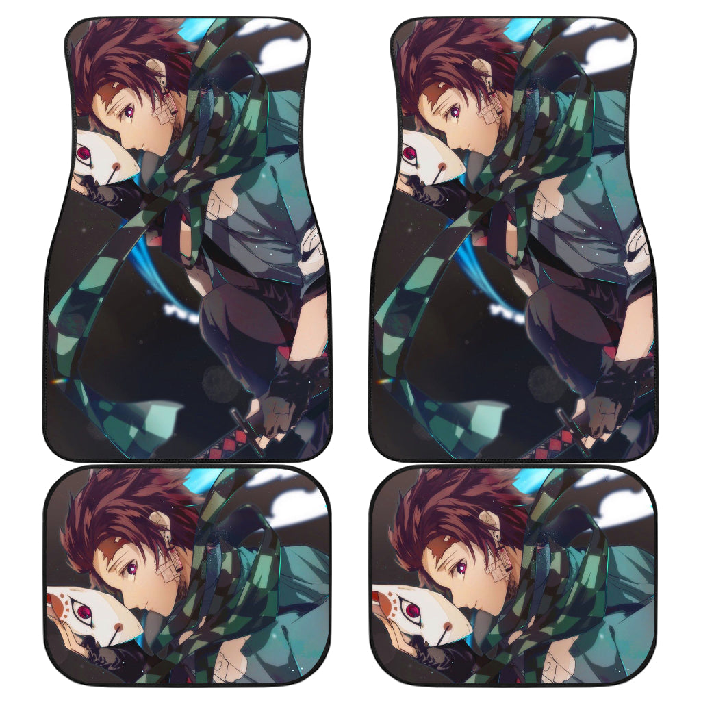 Tanjiro Kamado Demon Slayer Uniform 2 Anime Car Floor Mats Custom Car Accessories Car Decor 2022