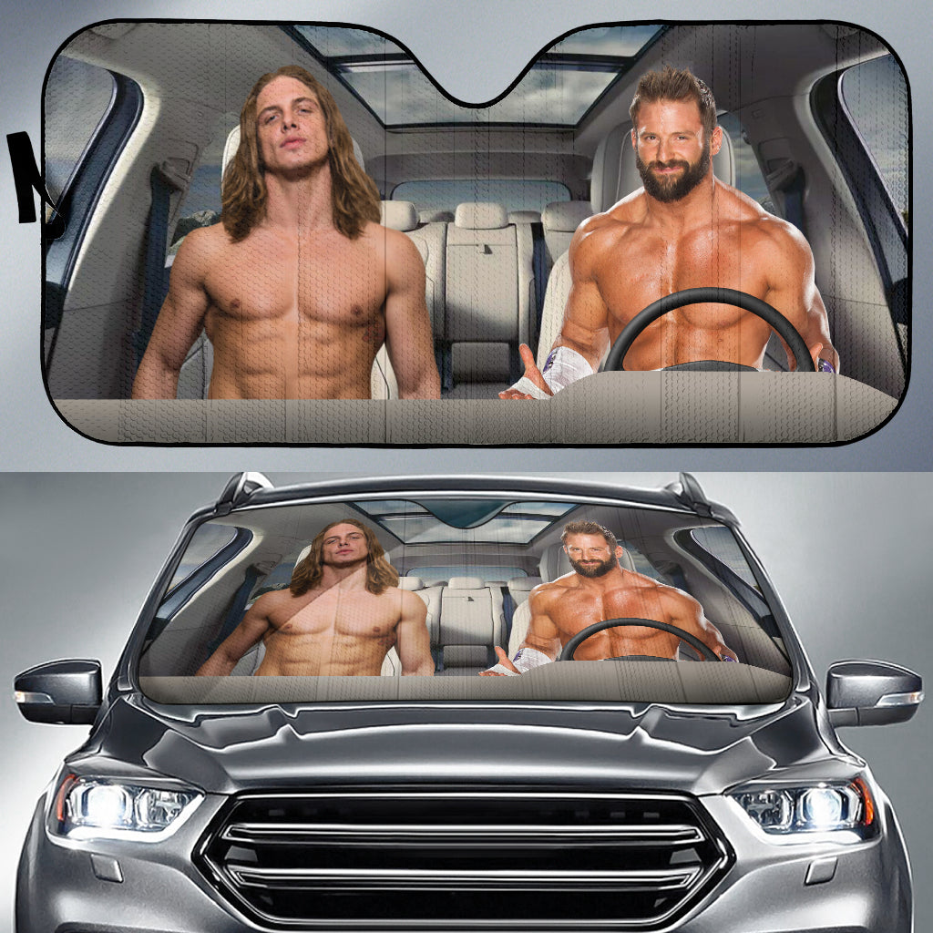 Zack Ryder Vs Riddle Wwe Driving Auto Sun Shade