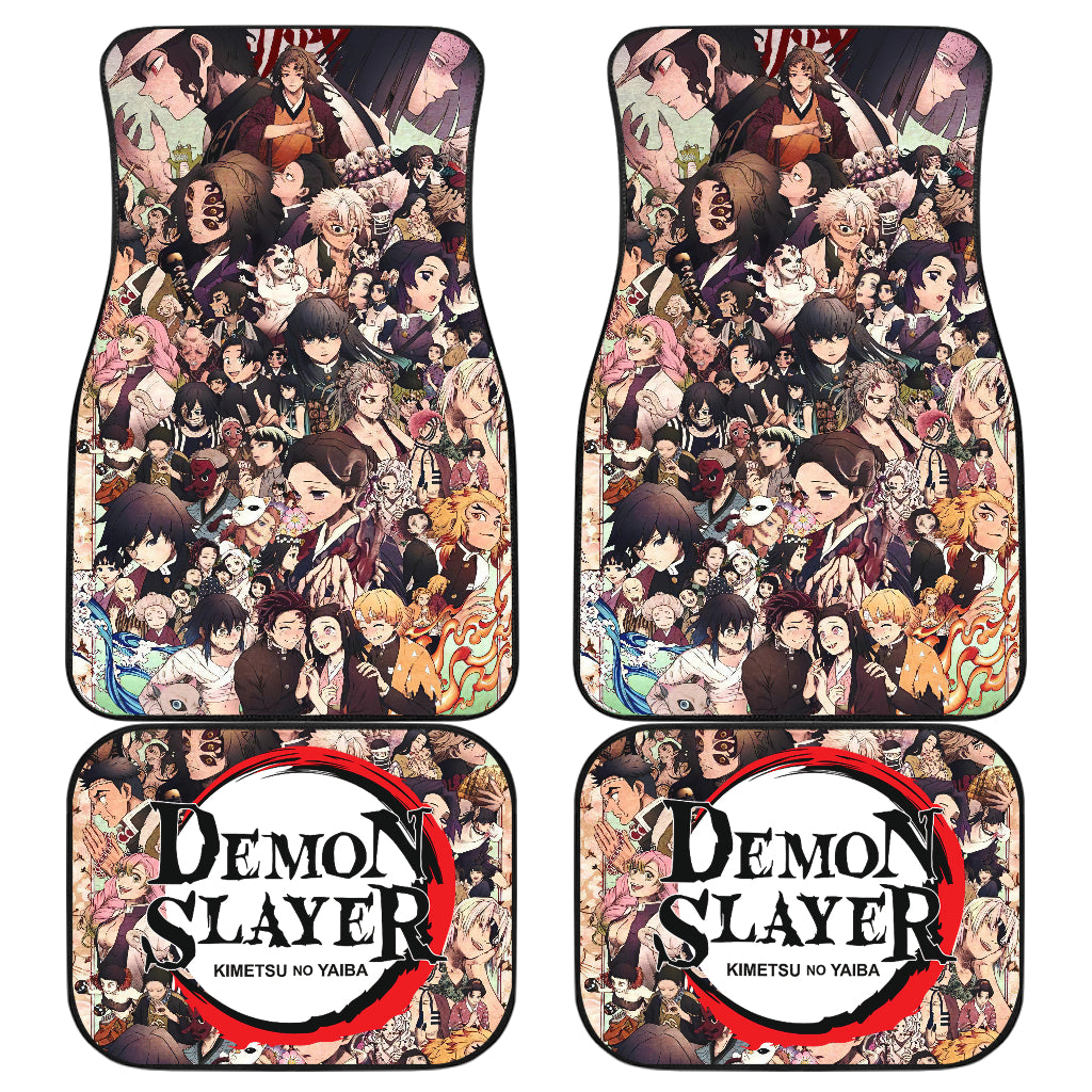 Demon Slayer 5 Anime Car Floor Mats Custom Car Accessories Car Decor 2021