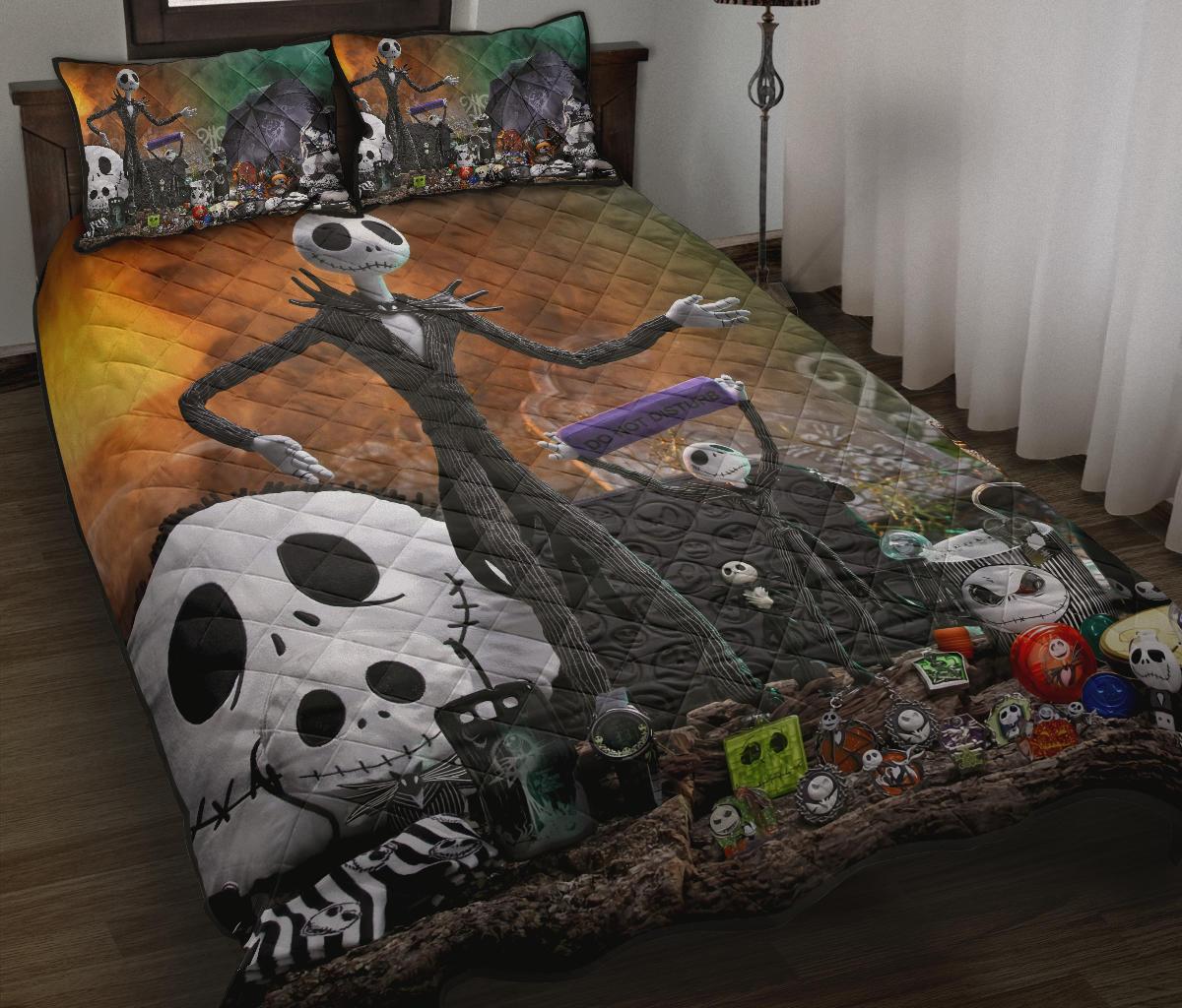 The Nightmare Before Christmas Halloween Movie Quilt Bed Set Pillow Case Amazing Decor Gift Ideas 9